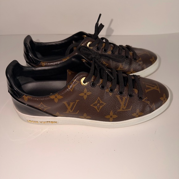 Louis Vuitton Brown Monogram Low-Top Sneakers - Picture 2 of 8